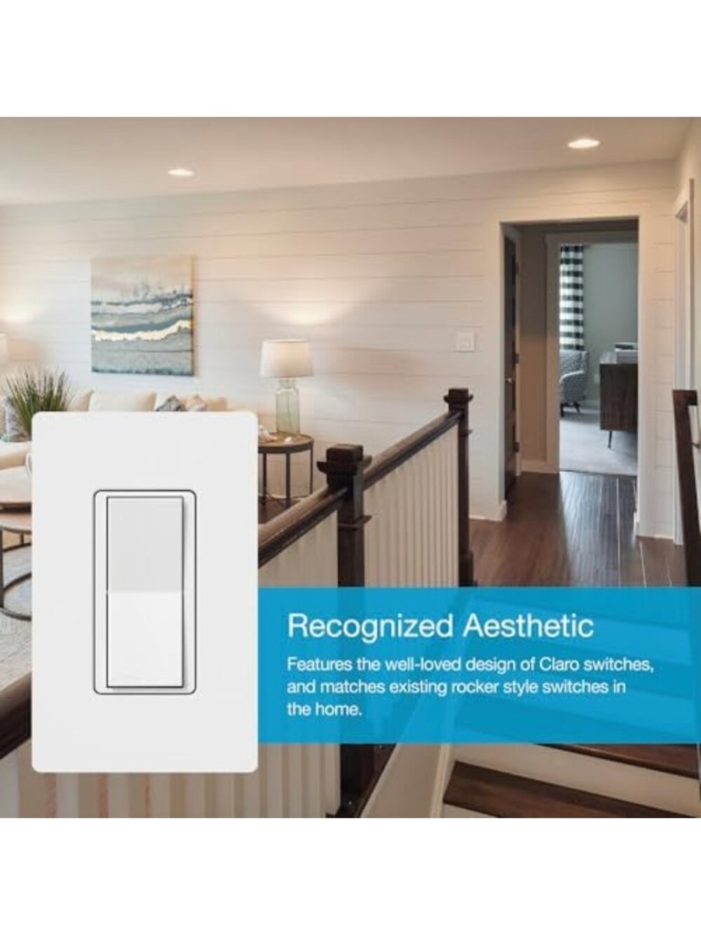 Smart Accessory Switch for 3-Way Lighting Control, Compatible with Smart Home - Picture 3 of 5
